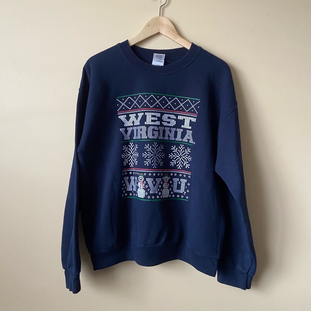 WVU Christmas Crewneck !!